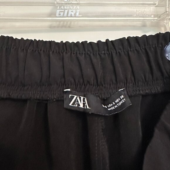 Black Cargo Trousers with Pockets - Picture 3 of 4